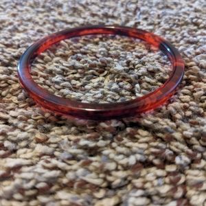 Machete Thin Bangle in Ruby Red